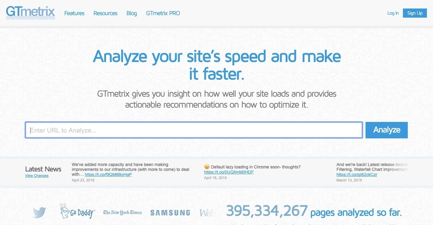 Tips on how to test web page load speed with Gtmetrix