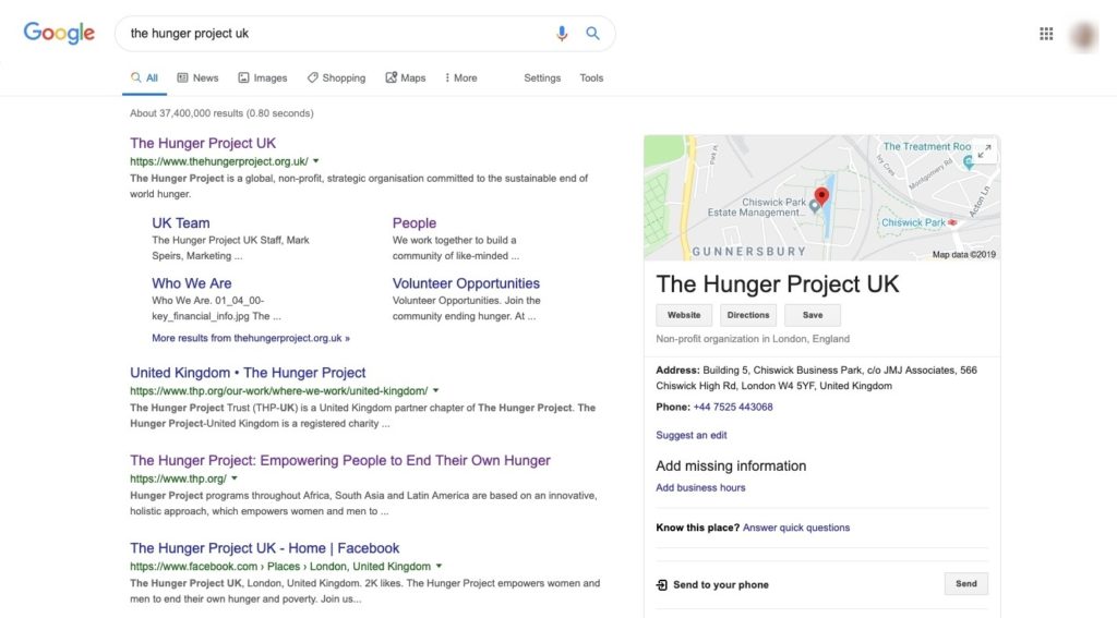 Google My Business Example